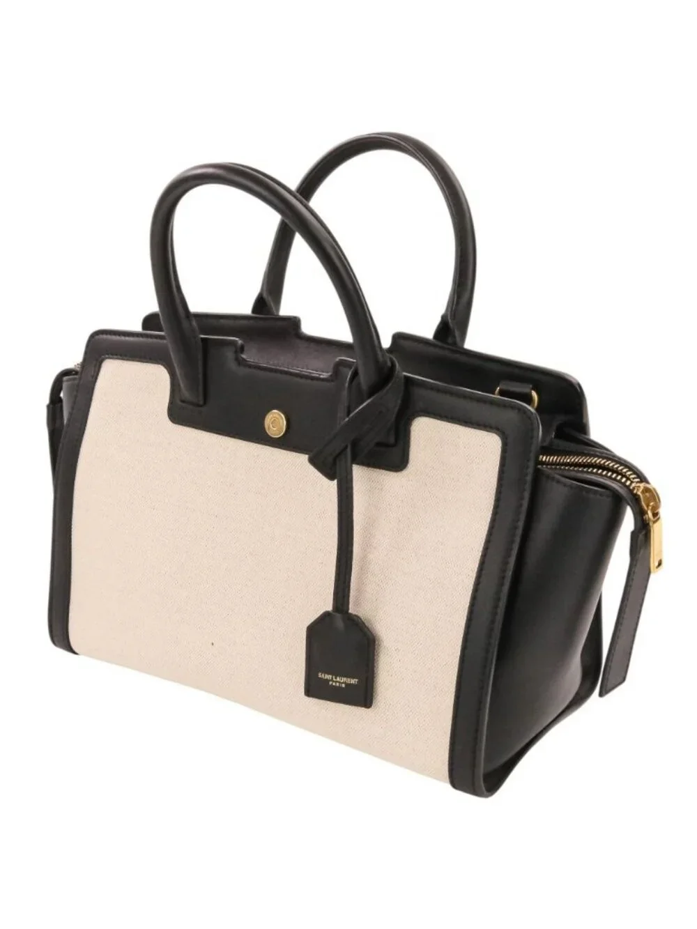 Saint Laurent Paris Downtown Baby 2-Way Shoulder Bag Black Kinari